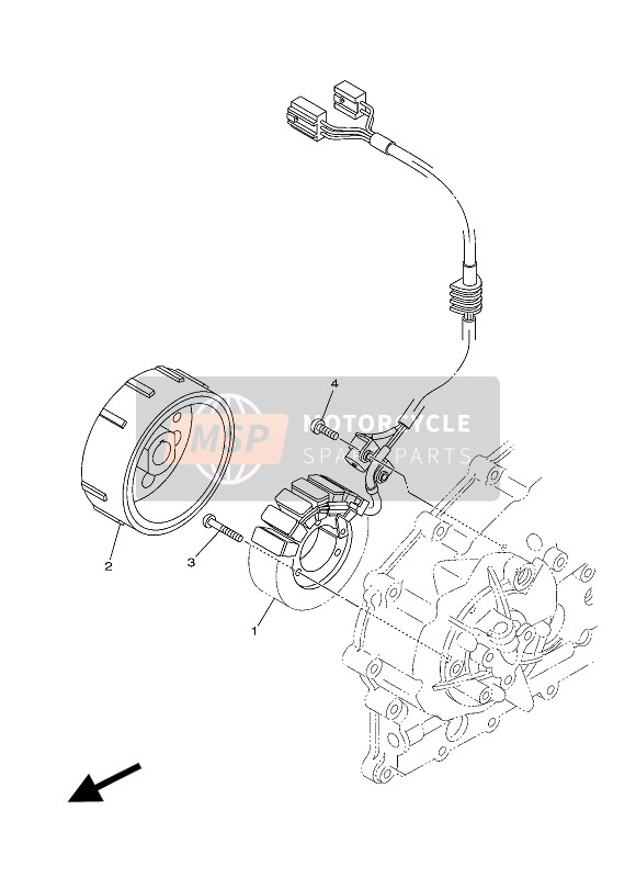 59C814100000, Statorset, Yamaha, 0